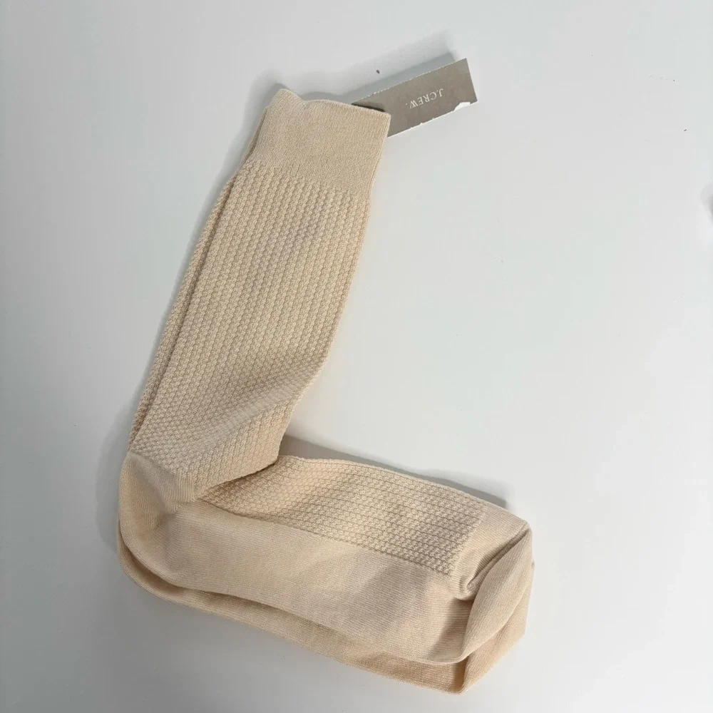 NWT J. Crew Texture-stripe Socks Pale Sun